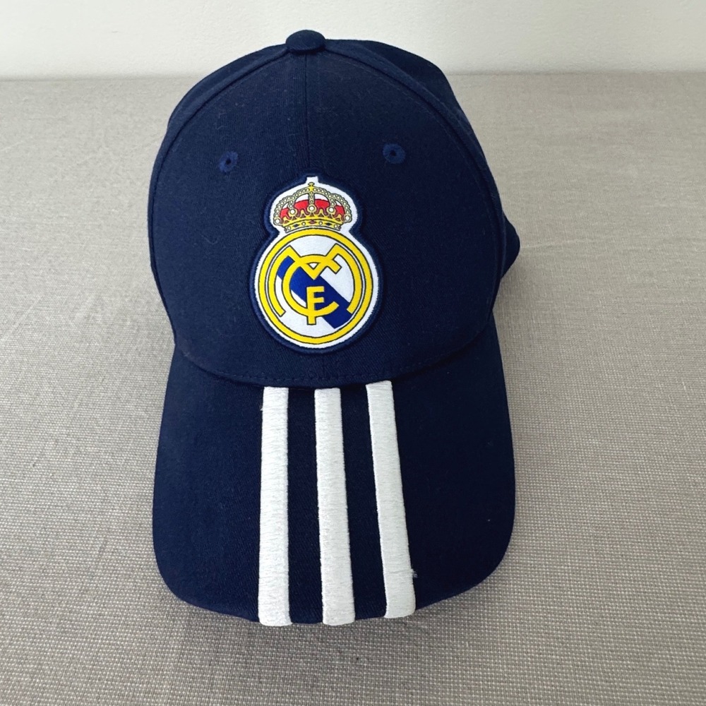 Adidas Real Madrid Adjustable Hat Cap‎ Blue White Soccer